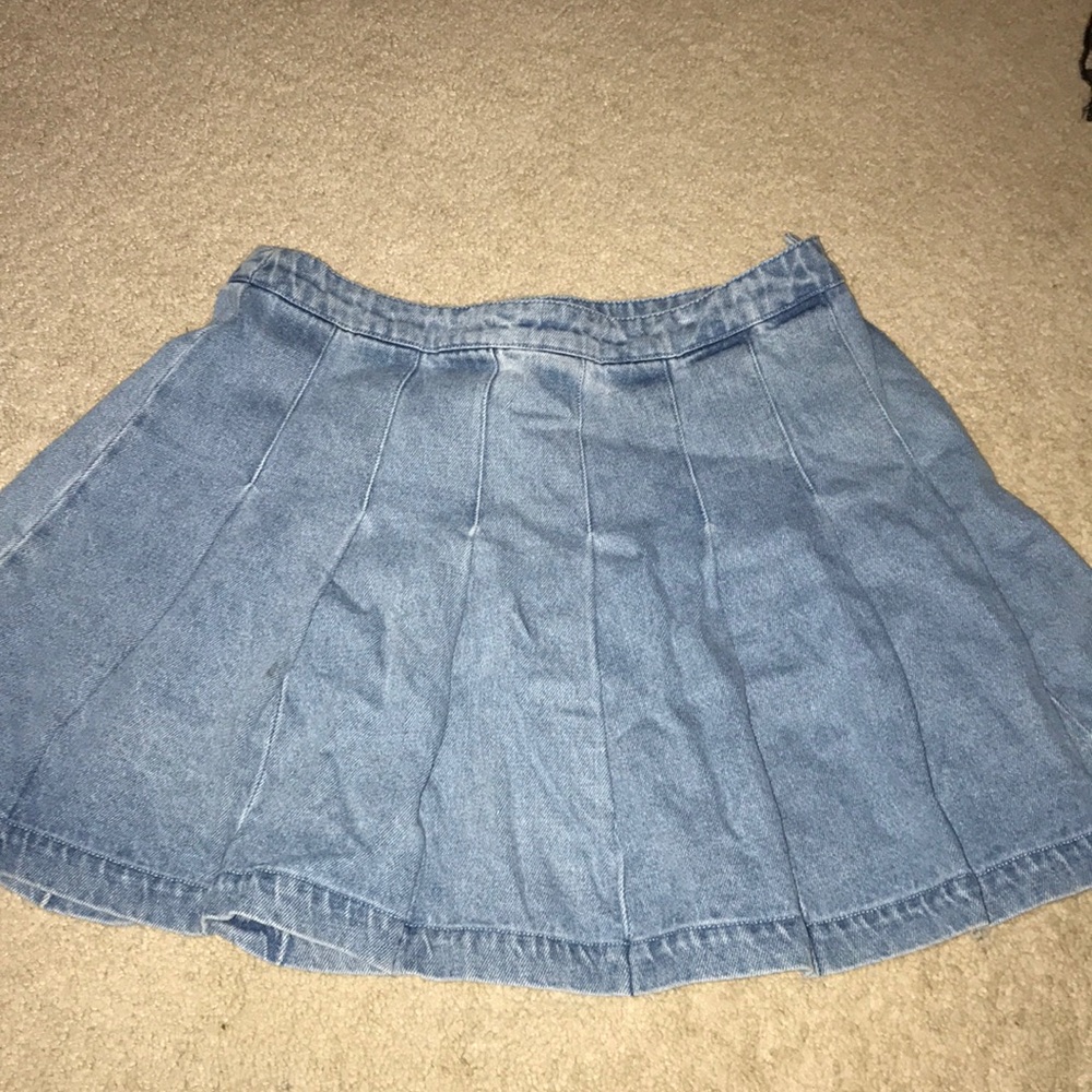 Denim tennis skirt